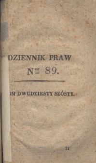 Dziennik Praw T. 26, Nr 89 (1840)