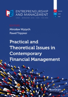 Practical and theoretical issues in contemporary financial management / red. Mirosław Wypych, Paweł Trippner.- Vol. 17, z. 1, cz. 1 (2016)