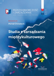 Studia z zarządzania międzykulturowego / red. Michał Chmielecki. - Vol. 17, z. 3, cz. 2 (2016)