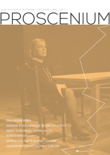Proscenium : lubelska gazeta teatralna. Nr 7 (październik 2015)