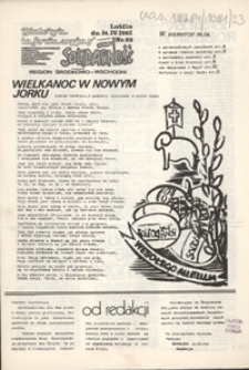 Biuletyn Informacyjny Międzyzakładowego Komitetu Założycielskiego Niezależnego Samorządnego Zwiazku Zawodowego "Solidarność" Region Środkowo-Wschodni Nr 23 (14 kwiec. 1981)