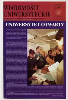 Wiadomości Uniwersyteckie R. 12, nr 3=90 (marzec 2002)