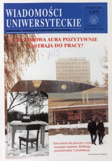 Wiadomości Uniwersyteckie : miesięcznik / Uniwersytet Marii Curie-Skłodowskiej R. 13, nr 1=97 (styczen 2003)