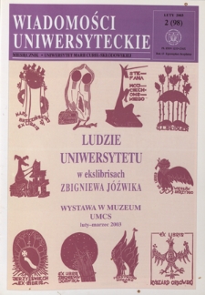 Wiadomości Uniwersyteckie : miesięcznik / Uniwersytet Marii Curie-Skłodowskiej R. 13, nr 2=98 (luty 2003)