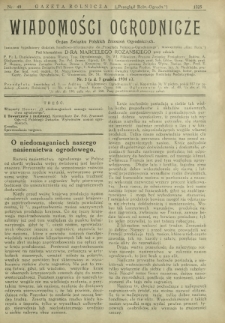 Wiadomości Ogrodnicze : organ Związku Polskich Zrzeszeń Ogrodniczych. - Nr 3 (7 grudnia 1934)