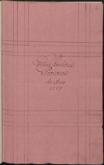 Protocolla des Engern Landes Ausschusses 1777-1780. (Schweidnitz–Jauersche Fürstenthum)