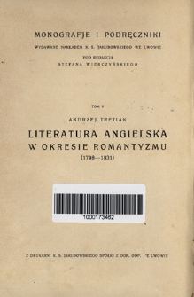 Literatura angielska w okresie romantyzmu (1798-1831)