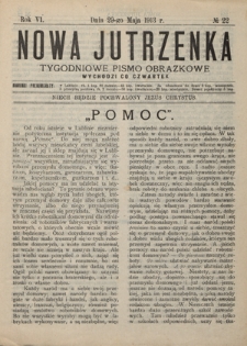 Nowa Jutrzenka : tygodniowe pismo obrazkowe R. 6, Nr 22 (29 maja 1913)