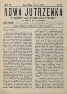 Nowa Jutrzenka : tygodniowe pismo obrazkowe R. 6, Nr 26 (26 czerwca 1913)