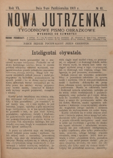 Nowa Jutrzenka : tygodniowe pismo obrazkowe R. 6, Nr 41 (9 października 1913)