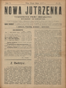 Nowa Jutrzenka : tygodniowe pismo obrazkowe R. 10, Nr 21 (24 maja 1917)