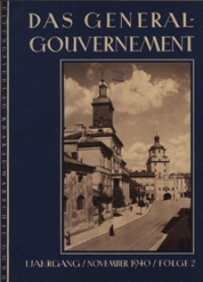 Das Generalgouvernement Jg. 1, Folge 2 (Nov. 1940)