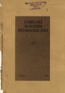 Lubelski Rocznik Pedagogiczny T. 12 (1984)