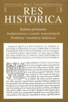 Res Historica z. 3 (1998)