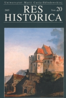 Res Historica T. 20 (2005)
