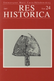 Res Historica T. 24 (2007)