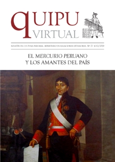 Quipu Virtual : boletín de cultura peruana / Ministerio de Relaciones Exteriores. No 27 (4/12/2020)