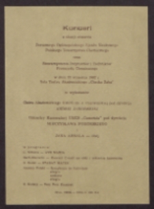 Koncert z okazji otwarcia Dorocznego Ogólnopolskiego Zjazdu Naukowego [...] w dniu 22 września 1982 r. : [program]