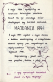 Majdanek 1994, [7-8.05. 1994 r.]
