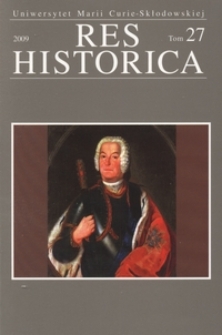 Res Historica T. 27 (2009)