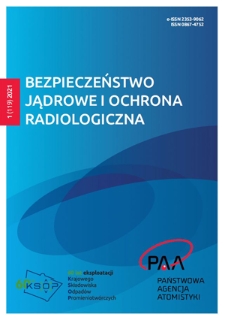 Bezpieczeństwo Jądrowe i Ochrona Radiologiczna : biuletyn informacyjny Państwowej Agencji Atomistyki.- 2021, nr1 =119
