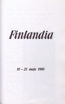 Finlandia, 18-25 maja 1998