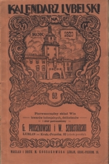 Kalendarz Lubelski Na Rok Przestępny 1920, R. 52