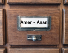 AMER-ANAN Katalog alfabetyczny