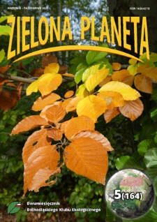 Zielona Planeta : dwumiesięcznik Okręgu Dolnośląskiego PKE. - 2022, nr 5=164 (wrzesień-październik)