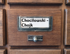 CHOCILOWSKI-CHOJK Katalog alfabetyczny