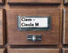CIEM-CIESLA M. Katalog alfabetyczny