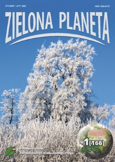 Zielona Planeta : dwumiesięcznik Okręgu Dolnośląskiego PKE / Okręg Dolnośląski Polskiego Klubu Ekologicznego.2023, 1=166