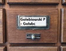 GOLEBIOWSKI P.-GOLUBC Katalog alfabetyczny