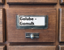 GOLUBE-GOMULK Katalog alfabetyczny