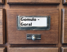 GOMULO-GORAL M. Katalog alfabetyczny