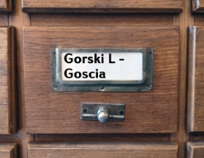 GORSKI L.-GOSCIA Katalog alfabetyczny