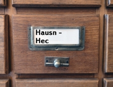 HAUSN-HEC Katalog alfabetyczny