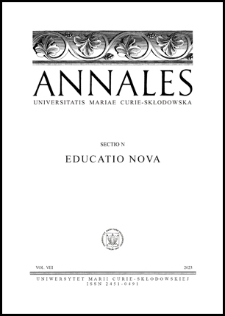 Annales Universitatis Mariae Curie-Skłodowska. Sectio N, Educatio Nova Vol. 8 (2023) - Spis treści