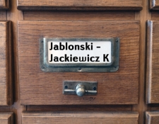 JABLONSKI-JACKIEWICZ K. Katalog alfabetyczny