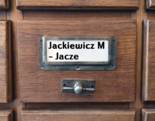 JACKIEWICZ M.-JACZE Katalog alfabetyczny