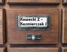 KAWECKI Z.-KAZMIERCZAK J. Katalog alfabetyczny