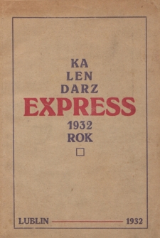 Kalendarz Express na Rok 1932
