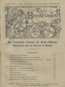 The Bookbinder : an illustrated journal for binders, librarians, and all lovers of books Vol. 1, No 11 (May 25, 1888)