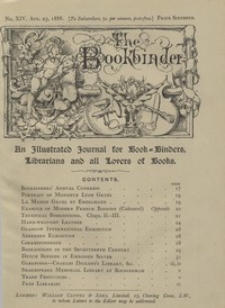 The Bookbinder : an illustrated journal for binders, librarians, and all lovers of books Vol. 2, No 14 (Aug. 25, 1888)