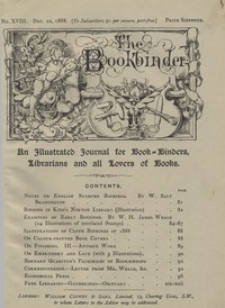 The Bookbinder : an illustrated journal for binders, librarians, and all lovers of books Vol. 2, No 18 (Dec. 22, 1888)