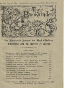 The Bookbinder : an illustrated journal for binders, librarians, and all lovers of books Vol. 2, No 19 (Jan. 26, 1889)