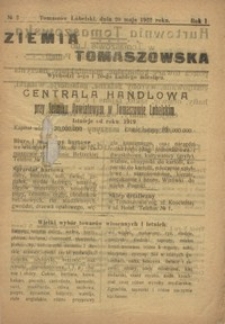 Ziemia Tomaszowska R. 1, Nr 2 (20 maja 1922)