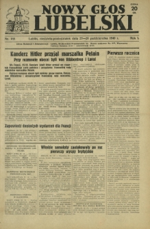Nowy Głos Lubelski. R. 1, nr 168 (27-28 października 1940)