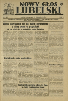 Nowy Głos Lubelski. R. 1, nr 190 (23 listopada 1940)