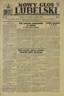 Nowy Głos Lubelski. R. 1, nr 204 (10 grudnia 1940)